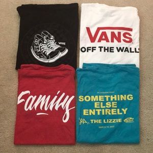 Vans 4 pack bundle t-shirts all size medium